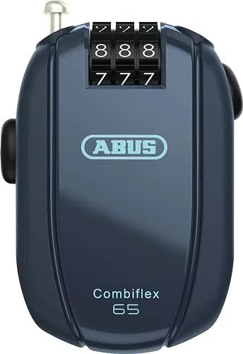 ABUS Combiflex candado de cable para asegurar esquís, cascos y equipaje