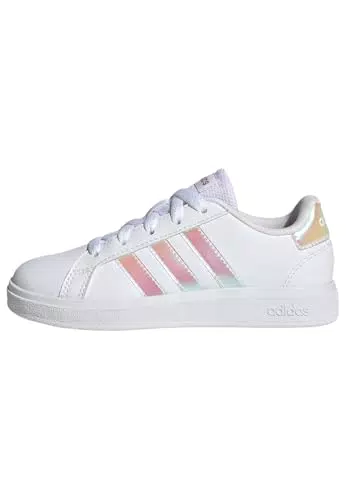 adidas Grand Court Lifestyle Lace Tennis Shoes, Zapatillas de Tenis Unisex niños