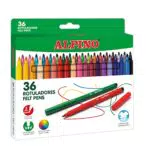 Rotuladores Alpino Punta 3mm Lavables para Niños - Material Escolar y de Oficina