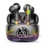 Auriculares Inalámbricos Bluetooth 5.4 HiFi Estéreo con Reducción de Ruido ENC y Pantalla LED