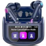 Auriculares Inalámbricos Bluetooth 5.4 con Pantalla Táctil LED y Reducción de Ruido ANC