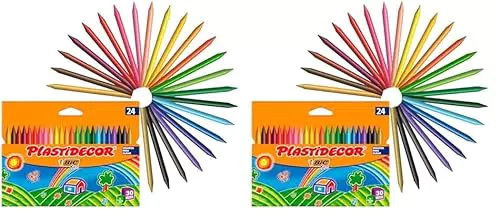 BIC Kids Ceras de Colores para Niños - Material Escolar Ideal para Colorear