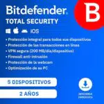 Bitdefender Total Security 2024 para PC, Mac y Móvil - Activación por email