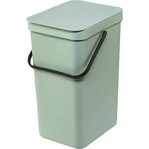 Brabantia Cubo de Basura Sort & Go 16L Papelera de Reciclaje Fácil de Limpiar