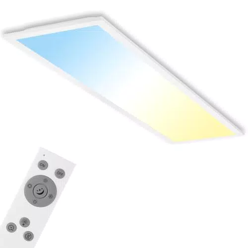 Briloner Panel LED Techo Regulable con Control Remoto y Temperatura de Color
