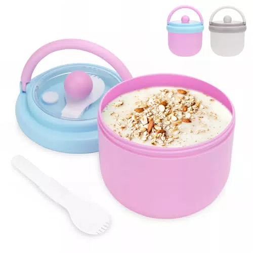 Bugucat Fiambrera Hermética para Alimentos, Ideal para Viajes y Desayuno