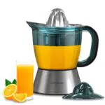 Cecotec Exprimidor Zitra Full Steel 60W con Filtro de Acero Inoxidable y Doble Giro