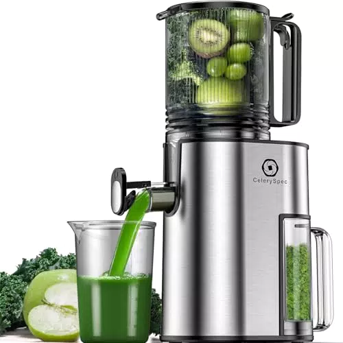 CelerySpec Extractor de Jugos Frutas y Verduras, Slow Juicer 250W Sin BPA