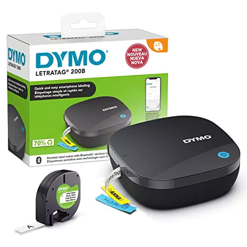 DYMO LetraTag 200B - Etiquetadora Bluetooth compacta para iOS y Android