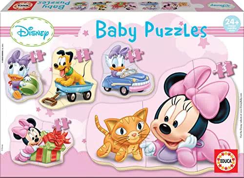 Educa Puzzles Progresivos Baby Minnie Mouse - Juego Educativo para Niños