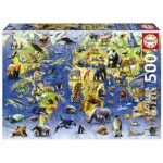 Educa - Puzzle de Especies en Peligro de Extinción para Adultos, 48 x 34 cm