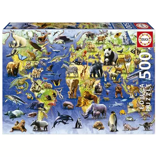 Educa - Puzzle de Especies en Peligro de Extinción para Adultos, 48 x 34 cm