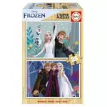 Educa - Set de Puzzles Infantiles de Madera, Modelo Frozen, 26 x 18 cm