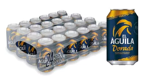 Cerveza Lager Especial El Águila Sin Filtrar - Pack de 24 Latas