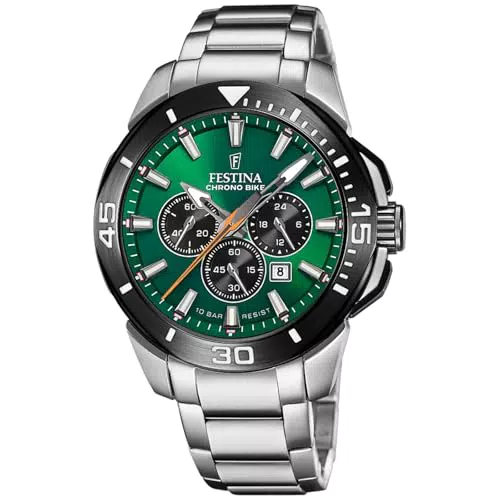 Festina Reloj Cronógrafo F20641/A para Hombre, Caja y Correa de Acero Inoxidable