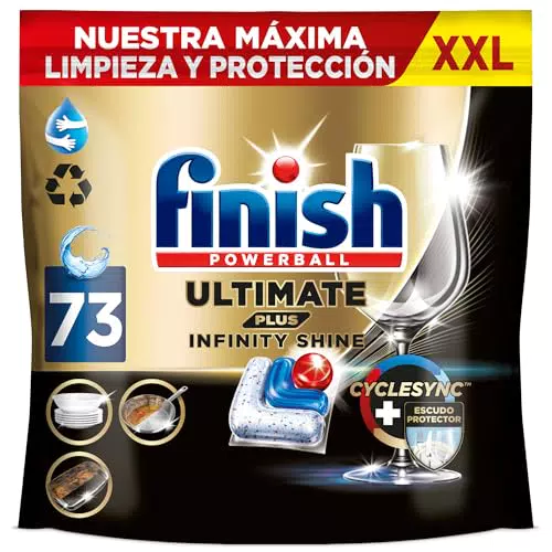 Finish Ultimate Plus Infinity Shine, Pastillas para el Lavavajillas