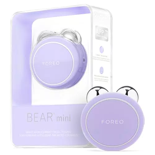 FOREO BEAR Mini - Masajeador facial eléctrico de microcorrientes con lifting no invasivo