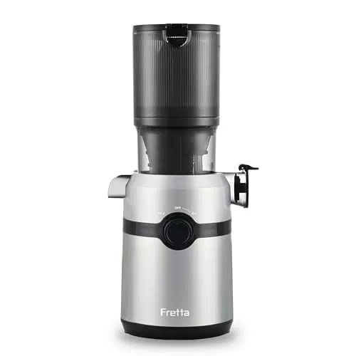 Fretta Extractor de Zumos y Verduras, Licuadora Prensado en Frío 200W