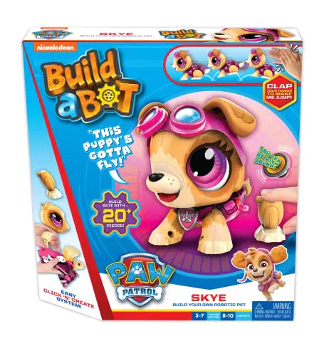 Goliath - Kit de Robot Paw Patrol Skye para construir tu propia mascota interactiva