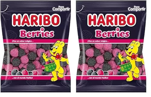 HARIBO Berries - Gominolas Frutales Deliciosas en Paquete Doble