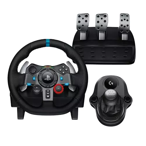 Logitech G29 SE Driving Force - Volante de carreras con pedales y palanca de cambio