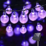 LQWELL® Cadena de Luces Solares para Jardín, 8 Modos, IP44, Interior/Exterior