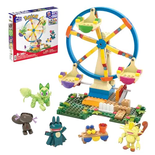 Mattel Mega Construx Centro Pokémon en el Bosque con 4 Personajes, +8 años