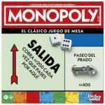 Monopoly Juego de Mesa Clásico con Bandeja de Almacenamiento y Peones Grandes