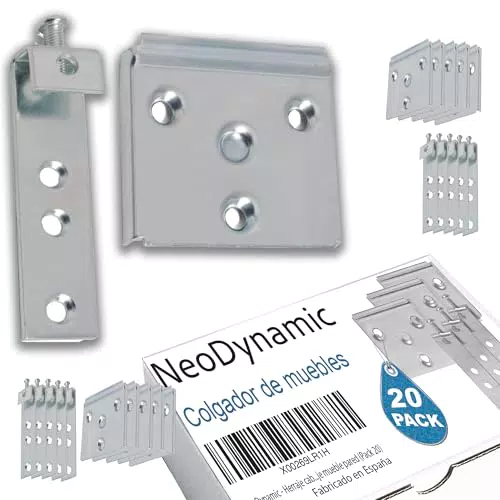 NeoDynamic Herrajes para colgar muebles de cocina y cabeceros de pared