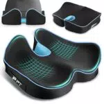 Pootack Cojín Ergonómico en Espuma Viscoelástica para Sillas de Oficina y Gaming
