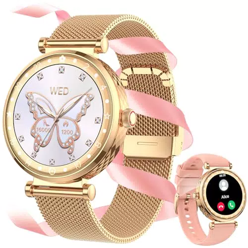 Reloj Inteligente Mujer 2025 - Smartwatch con llamadas y monitor de salud IP68