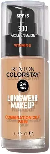 Revlon ColorStay Base de Maquillaje SPF 15, Cobertura Media-Alta, Acabado Mate