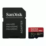 SanDisk Extreme PRO microSDHC 32 GB, velocidad lectura hasta 100 MB/s, Clase 10, U3, A1