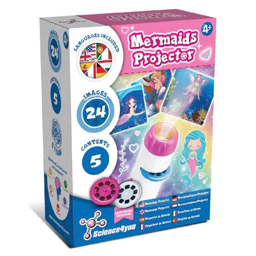 Science4you Linterna Proyector de Sirenas para Niños a Partir de 4 Años