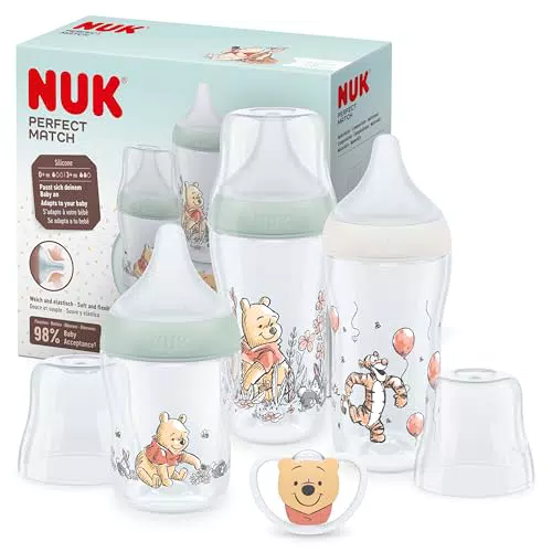 Biberón Perfect Match de NUK, +3 meses, Se adapta al paladar del bebé