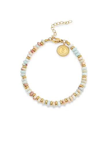 Singularu Pulsera Full Daylight en Acero con Baño de Oro 18Kt y Cristales