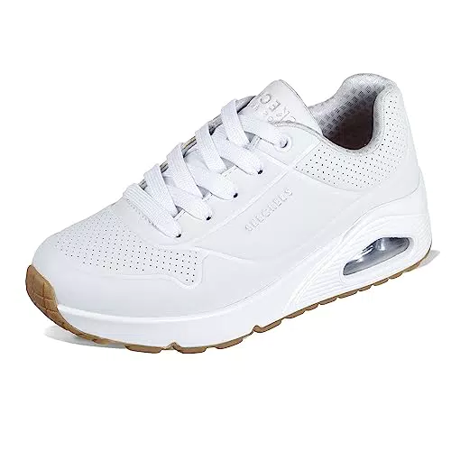 Skechers Uno Stand On Air, Zapatillas Niños, White Synthetic Trim