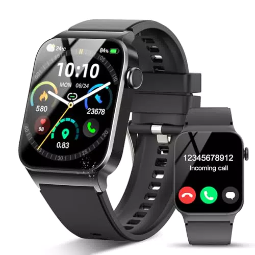 STECEi Reloj Inteligente Hombre 1,85" con Llamada y Monitor de Ritmo Cardíaco