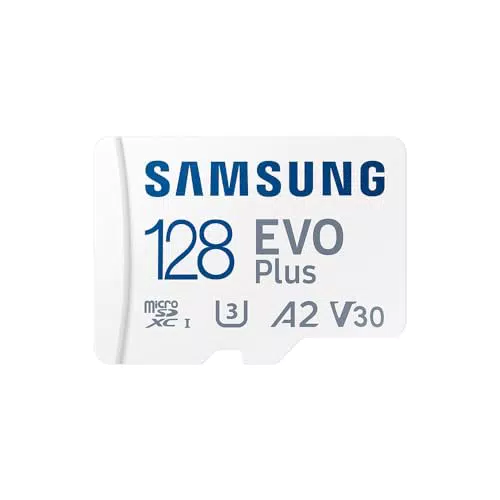Samsung Tarjeta de Memoria Micro SD EVO Plus 128 GB con Adaptador