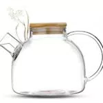 Tea & Tea® Tetera de Cristal 0,8L con Colador - Set Regalo para Té