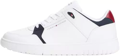 Tommy Hilfiger Zapatillas de Baloncesto para Hombre de Piel