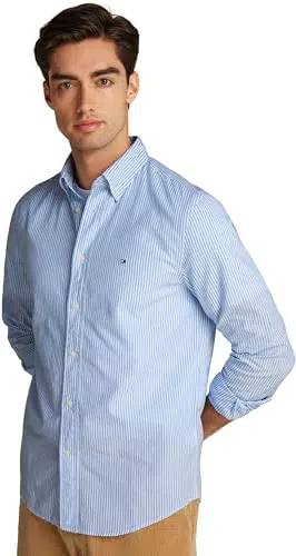 Tommy Hilfiger Camisa Hombre Flex Poplin Classic Regular Fit