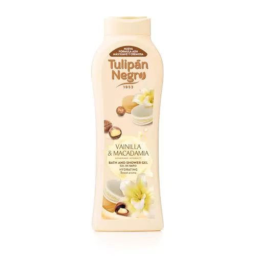 Tulipán Negro Gel de Baño Nutritivo e Hidratante de Vainilla y Macadamia