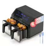UniversalBlue Freidora de Aire Dual 8 L con 8 Programas y Control Táctil