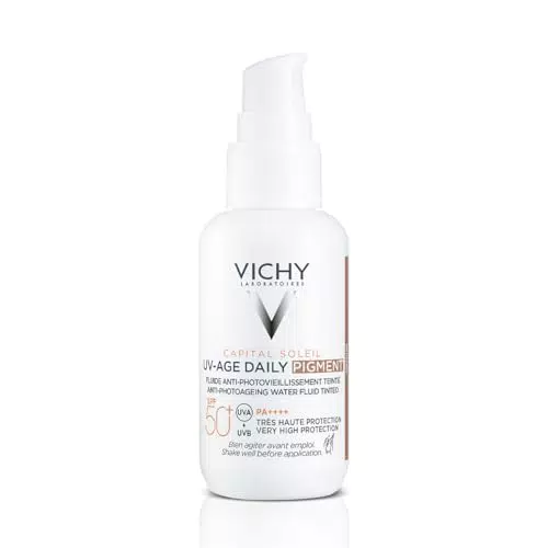 Vichy Fotoprotector UV-Age Diario SPF50+ - Previene Envejecimiento y Hiperpigmentación