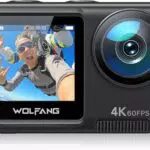 WOLFANG GA420 Cámara Deportiva 4K 60FPS con Doble Pantalla y WiFi
