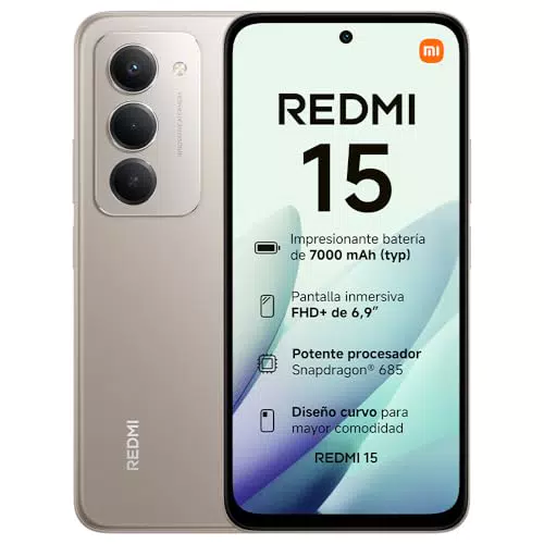Xiaomi Redmi 15 - Smartphone 8GB+256GB, Cámara Dual 50MP, Snapdragon 685