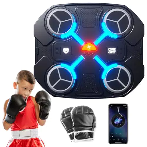 Zinueen Máquina de Boxeo Electrónica LED Montada en la Pared para Adultos