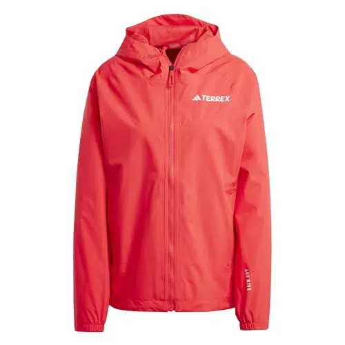 adidas Mujer Terrex Multi 2 Layer RAIN.RDY Jacket, Pure Ruby
