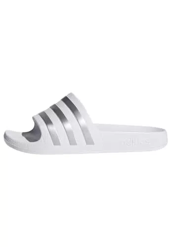 adidas Adilette Aqua, Slides Unisex niños, Negro Blanco